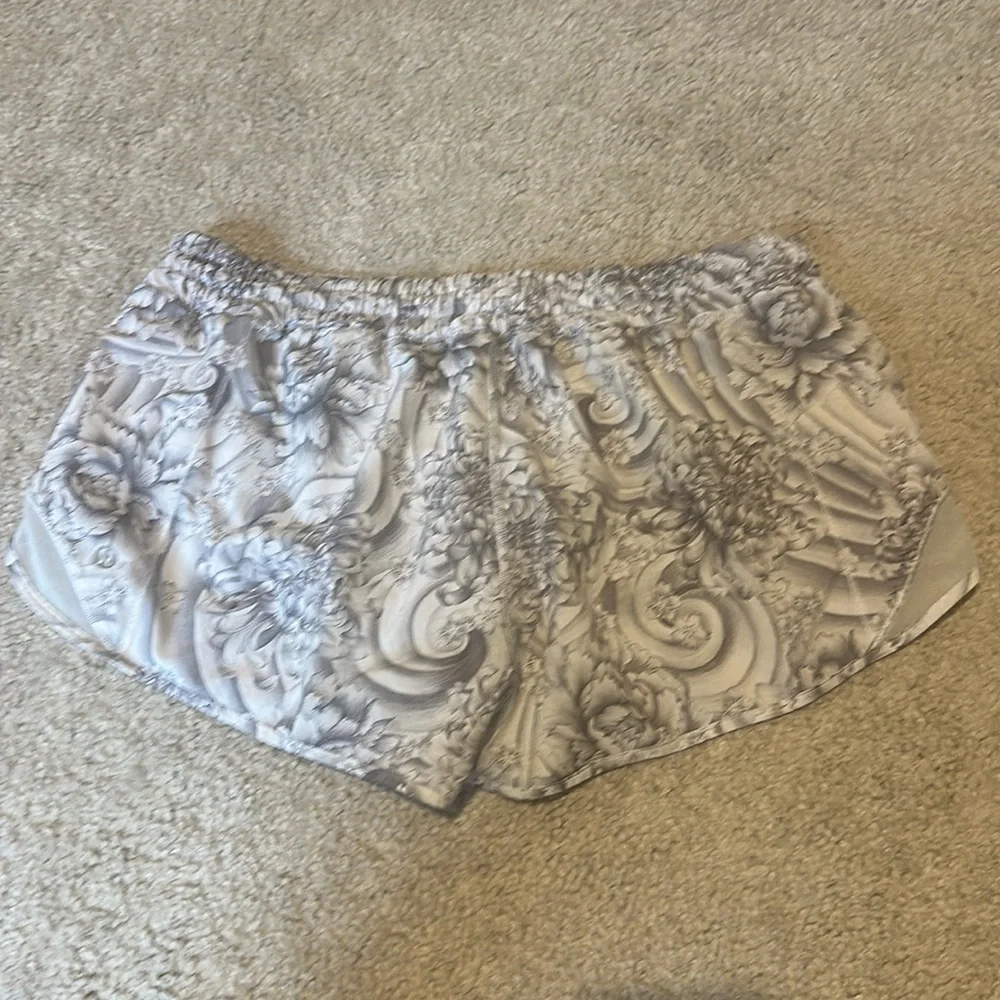 lululemon athletica White Floral Athletic Shorts - Picture 9 of 10
